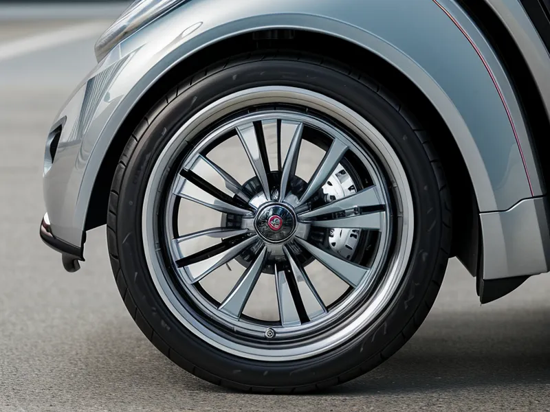 Detail of the quiet 8-wheel spinner system on a LEVEL8 carry-on.