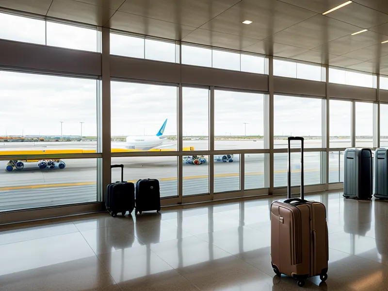 Carry-on suitcase zipper strained at the seams, illustrating luggage durability and zipper maintenance failure points for business travel gear