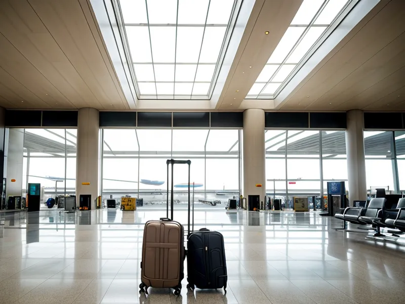 Worn soft-side carry-on beside a newer hardshell suitcase, comparing luggage durability and zipper maintenance across business travel gear