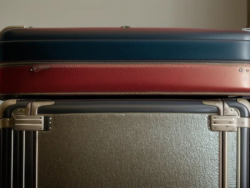 A large suitcase on a scale at an airport check-in counter showing overweight.