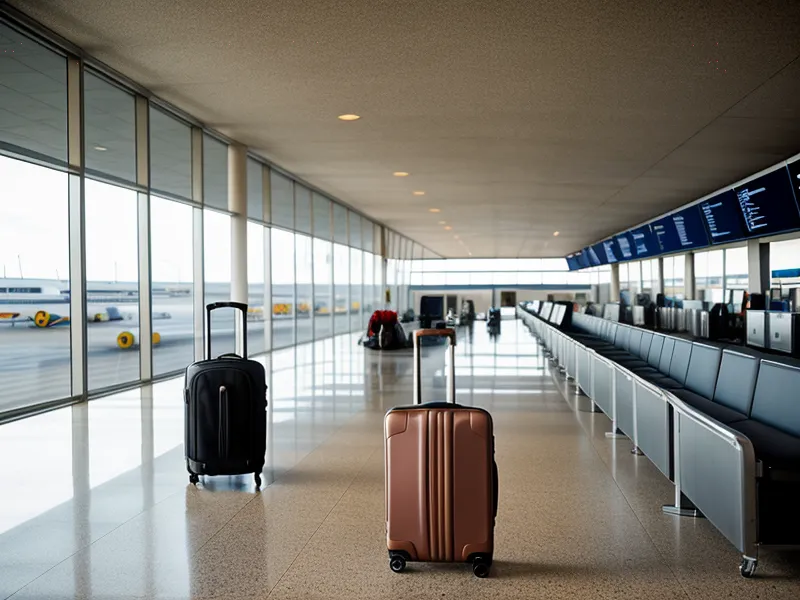 Travelpro Maxlite suitcase fitting perfectly into an airline luggage size checker